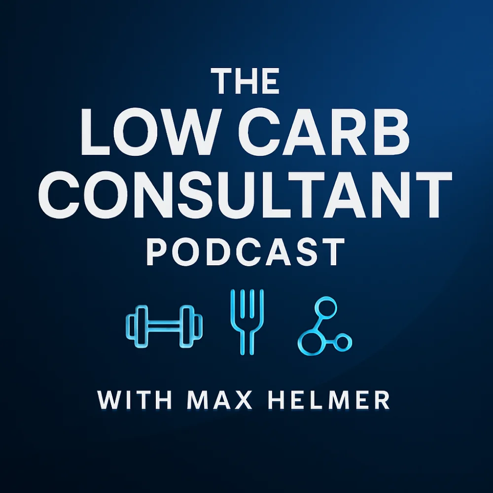 low carb consultant podcast logo on Hack Your Health