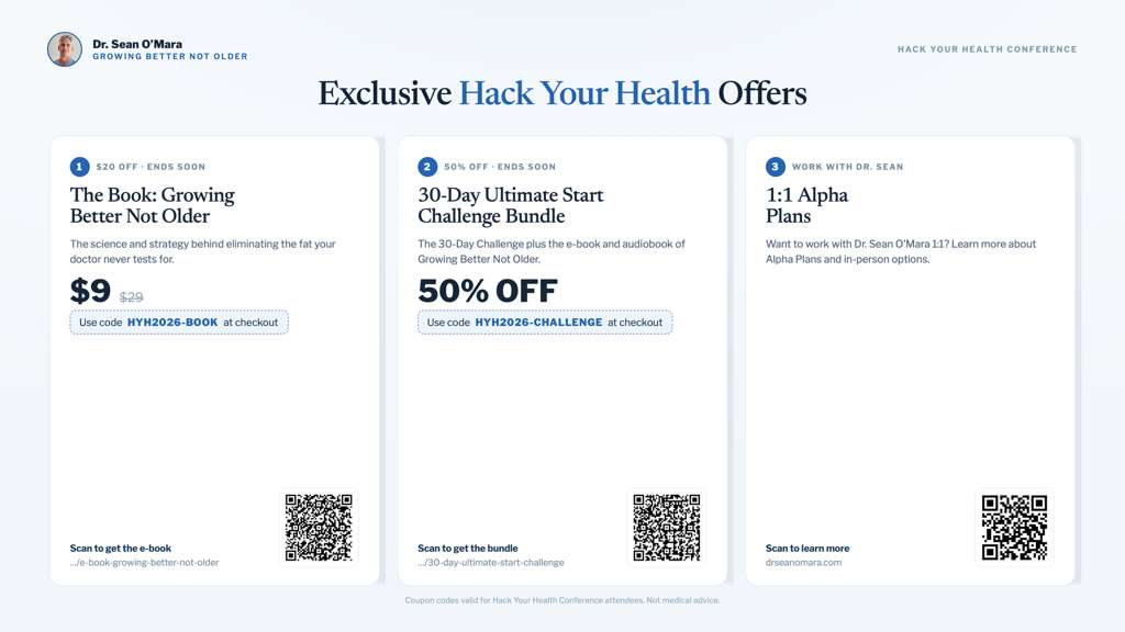 Hack Your Health exclusive offer