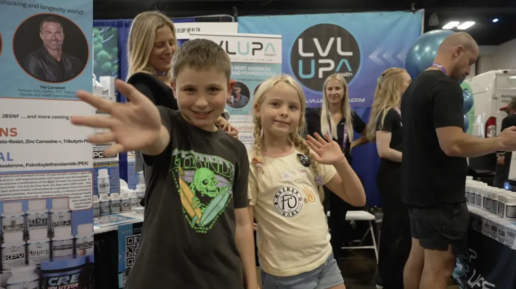 Kids and families enjoying the Hack Your Health expo