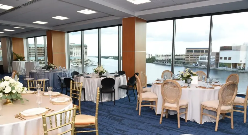 Waterfront meeting room at the Tampa Convention Center